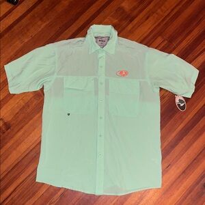 NWT ⭐️ Mossy Oak Drift Polo Performance UPF Fishing Shirt Size M